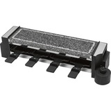 Clatronic Raclette Grill mit heißem Stein RG 3678 schwarz/silber