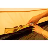 Coleman Darwin 4 Plus Summer, Zelt beige/dunkelrot