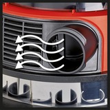 EINHELL Akku-Nass-/Trockensauger TE-VC 36/25 Li S-Solo (2x 18Volt) rot/edelstahl, ohne Akku und Ladegerät