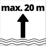 EINHELL Regenfasspumpe GE-PP 5555 RB-A, Tauch- / Druckpumpe rot/schwarz, 550 Watt