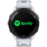 Garmin Forerunner 265, Smartwatch weiß/dunkelblau, 46 mm, Silikon-Armband