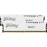 Kingston FURY DIMM 64 GB DDR5-5200 (2x 32 GB) Dual-Kit, Arbeitsspeicher weiß, KF552C36BWEK2-64, FURY Beast, AMD EXPO