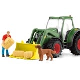 Schleich Farm World Traktor mit Anhänger, Spielfahrzeug 