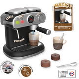 Smoby Espresso Kaffeemaschine, Rollenspiel schwarz/silber
