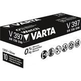 VARTA Silberoxid-Knopfzelle 397, Batterie silber, 10 Stück
