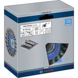 Bosch PRO Metal heavy X-LOCK Scheibenbürste, Ø 115mm, gezopft 0,5mm Stahldraht, für X-LOCK Winkelschleifer