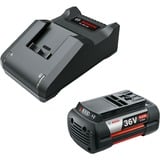 Bosch Starter-Set 36V (GBA 36V 6.0Ah + AL 36V-20) schwarz, 36V POWER FOR ALL, Akku + Ladegerät