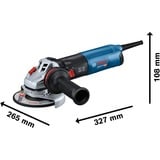 Bosch Winkelschleifer GWS 14-125 Professional blau/schwarz, 1.400 Watt