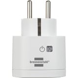 Brennenstuhl Connect WiFi Steckdose WA 3600 XS02 weiß, Sprachsteuerung, Zeitschaltuhr, App