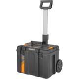DEWALT TSTAK Tower DWST60452-1, im McLaren Design, Werkzeugkiste schwarz/gelb, mobile Aufbewahrungsbox, tiefe Werkzeugbox und Organizer