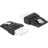 DeLOCK Adapter ATX 4 Pin Buchse zu SATA 15 Pin Buchse schwarz