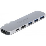 DeLOCK Dockingstation für MacBook grau, Dual HDMI, Power Delivery