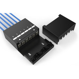 Digitus Konsolidierungspunkt-Box 6P Keystone mit Kabelmanager schwarz