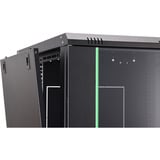 Digitus Wandgehäuse Dynamic Basic Serie - 600x600 mm (BxT), IT-Schrank schwarz, 16 Höheneinheiten