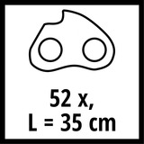 EINHELL Ersatz-Sägekette 35cm, 52T, 3/8", 1,3mm für EINHELL Elektro- und Benzin-Kettensägen