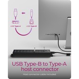 ICY BOX IB-HUB 1720-U3, USB-Hub schwarz