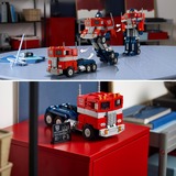 LEGO 10302 Icons Transformers Optimus Prime, Konstruktionsspielzeug Transformers 2-in-1 Set, LKW und Roboter