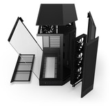 NZXT H9 Flow , Tower-Gehäuse schwarz (matt), Tempered Glass x 2