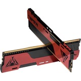 Patriot DIMM 16 GB DDR4-2666 (2x 8 GB) Dual-Kit, Arbeitsspeicher rot/schwarz, PVE2416G266C6K, Viper Elite II, INTEL XMP