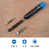 iFixit Narwhal 6-in-1 Schraubendreher, Bit-Satz schwarz/blau