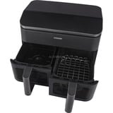 Cosori Heißluftfritteuse Dual Basket CAF-R901-AEU schwarz, 1.750 Watt, 2 Körbe je 4,25 Liter, mit Sichtfenster