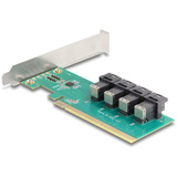DeLOCK PCI Express x16 Karte zu 4 x intern SFF-8643 NVMe  - LP, Schnittstellenkarte 