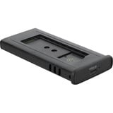 DeLOCK USB-C 40 Gbps für M.2 NVMe PCLe SSD mit Lüfter, Laufwerksgehäuse grau/schwarz, werkzeugfrei