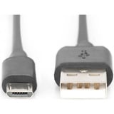 Digitus USB 2.0 Anschlusskabel USB-A (Stecker) > Micro-USB (Stecker) schwarz, 1 Meter
