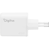 Digitus USB GaN Ladegerät 45W, 1x USB-C, 1x USB-A weiß