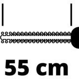 EINHELL Akku-Heckenschere GE-CH1855/1 Li, 18 Volt rot/schwarz, ohne Akku und Ladegerät
