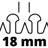 EINHELL Akku-Heckenschere GE-CH1855/1 Li, 18 Volt rot/schwarz, ohne Akku und Ladegerät