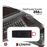 Kingston DataTraveler Exodia 256 GB, USB-Stick schwarz/rot, USB-A 3.2 Gen 1