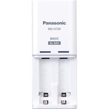 Panasonic Ladegerät eneloop Compact Charger BQ-CC50 weiß, inkl. 2x Mignon AA 1,2V
