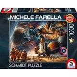 Schmidt Spiele Michele Farella: Faszination Raumfahrt - Reise in ferne Galaxien, Puzzle 1000 Teile