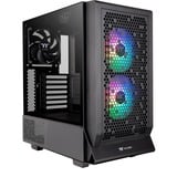 Thermaltake Ceres 330 TG ARGB , Tower-Gehäuse schwarz, Tempered Glass