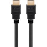 goobay Ultra High-Speed HDMI Kabel mit Ethernet, HDMI 2.1 schwarz, 2 Meter