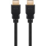 goobay Ultra High-Speed HDMI Kabel mit Ethernet, HDMI 2.1 schwarz, 2 Meter