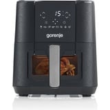 gorenje Heißluftfritteuse AF1350DWB schwarz, 1.350 Watt, Korb 5,4 Liter, mit Sichtfenster