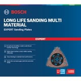 Bosch Expert Carbide Schleifplatte AVZ 90 RT6 MultiMaterial, Ø 90mm, Schleifscheibe Starlock, K60