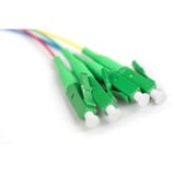 Digitus FTTH Drop Kabel, Singlemode, 4 Fasern, 4 LC/APC weiß, 50 Meter