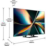 Hisense 75U7Q, LED-Fernseher 189 cm (75 Zoll), schwarz (matt), UltraHD/4K, Mini-LED, Hi-View AI Engine, QLED Colour, 144Hz Panel