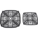 Ninja CRISPi 4-in-1 tragbare Glas-Heißluftfritteuse "Salbei" graugrün/transparent, 1.700 Watt, 2 Körbe 1,4 und 3,8 Liter