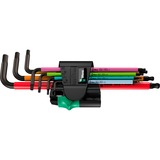 Wera 950/7 Hex-Plus Multicolour Magnet 1 Winkelschlüsselsatz, 7-teilig, Schraubendreher mit Halteclip