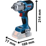 Bosch Akku-Schlagschrauber GDS 18V-450 HC Professional solo, 18Volt blau/schwarz, Bluetooth Modul, ohne Akku und Ladegerät, in L-BOXX