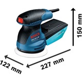 Bosch Professional Exzenterschleifer GEX 125-1 AE Professional blau/schwarz, Koffer, 250 Watt