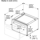 Bosch Universalpodest WMZPW20W, Untergestell weiß