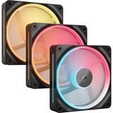 Corsair iCUE LINK LX120-R RGB Reverse, Gehäuselüfter schwarz, 3er Pack, 120 mm