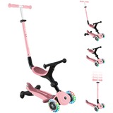 GLOBBER Go-Up Active Lights 360, Scooter rosa/pink