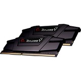 G.Skill DIMM 16 GB DDR4-3600 (2x 8 GB) Dual-Kit, Arbeitsspeicher schwarz, F4-3600C14D-16GVKA, Ripjaws V, INTEL XMP