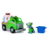 Spin Master Paw Patrol Fire Rescue - Rockys Tanklaster, Spielfahrzeug mit Greiferklaue und Behälter sowie Rocky Hundefigur